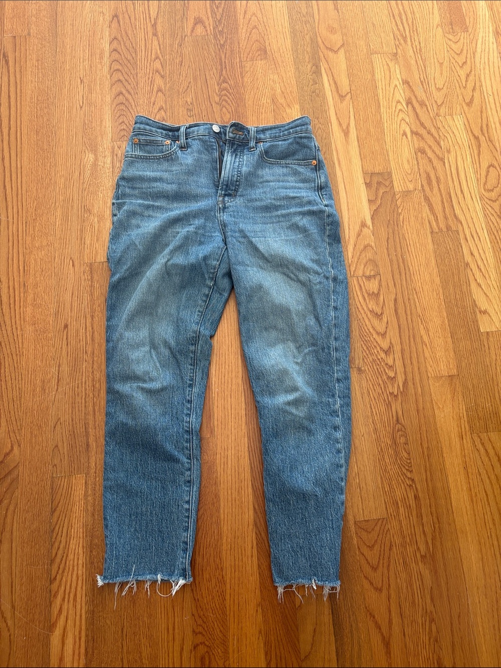 Madewell Straight-Leg Jeans in Medium Blue Wash